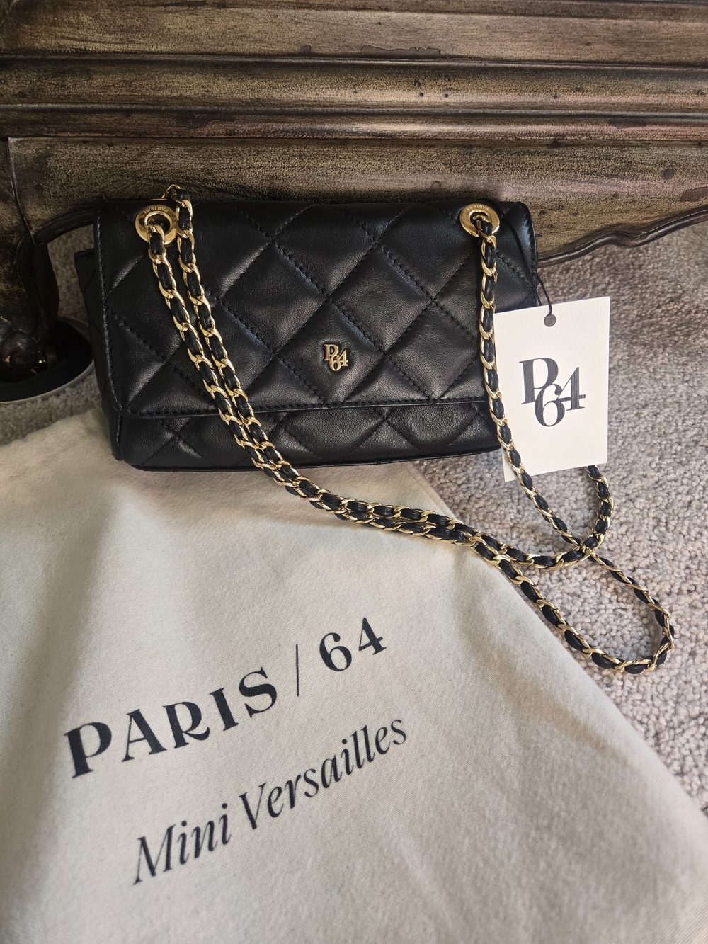 PARIS/64 Mini Versailles Purse in Black